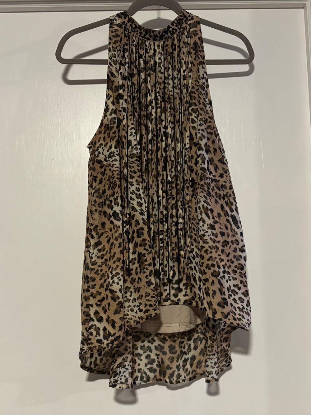 Body Central Leopard Print Top - Brown & Black